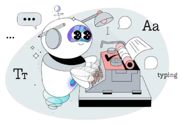 AI Writing Illustration